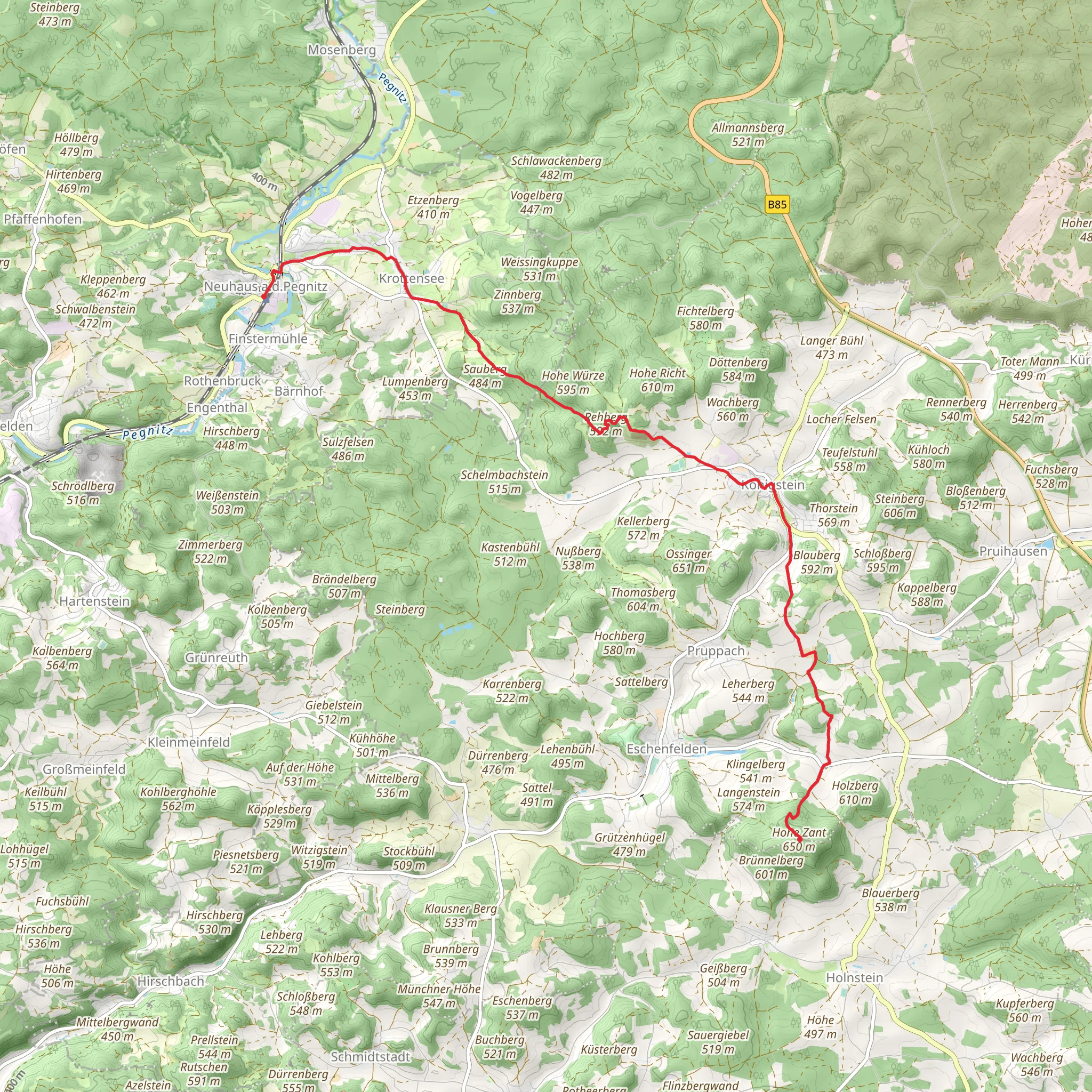 Neuhaus Zantberg mobile static map