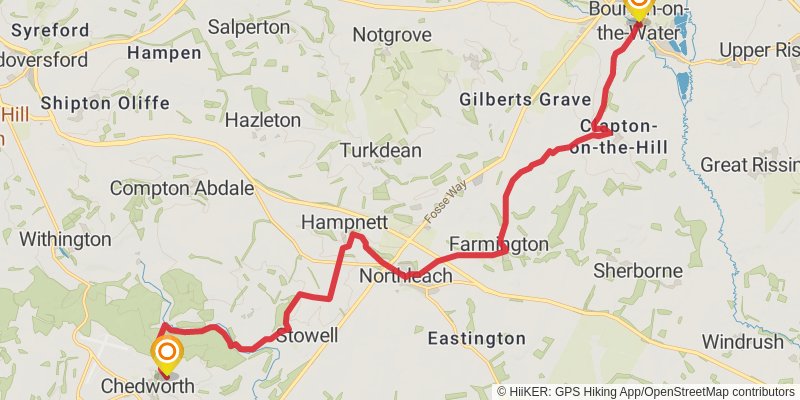 Monarch's Way stage 17 Map