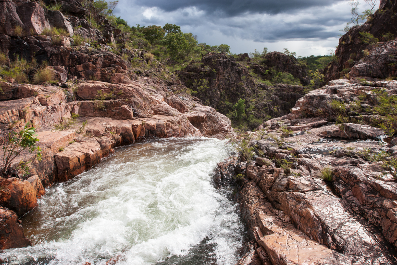 An image depicting the trail Tolmer Falls to the Lost City Trail and its surrounding area.