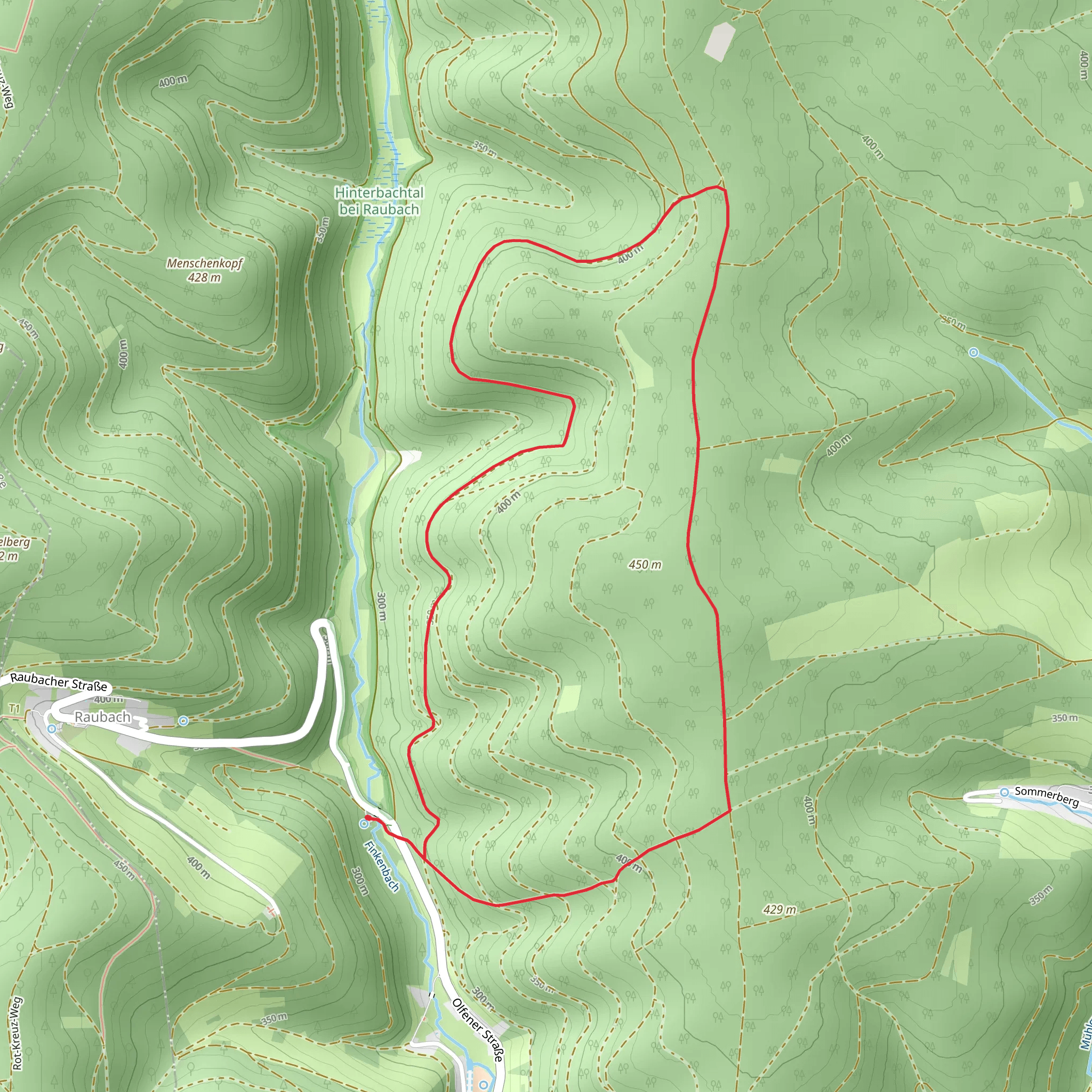 Saubuche Loop mobile static map