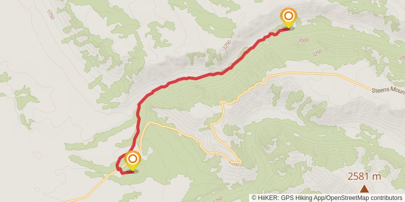 Steens Mountain Gorge Loop stage 3 Map