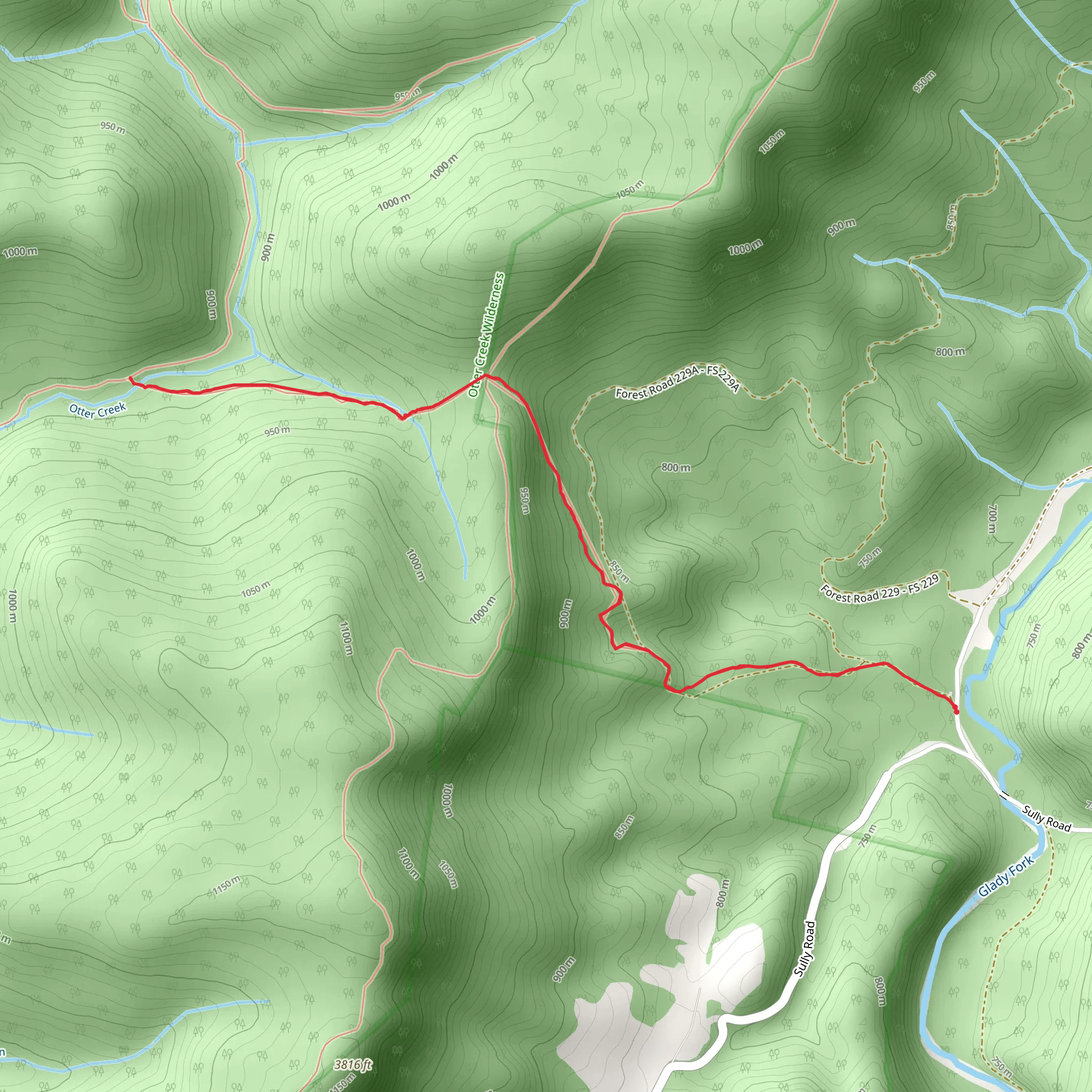 Mylius Trail mobile static map