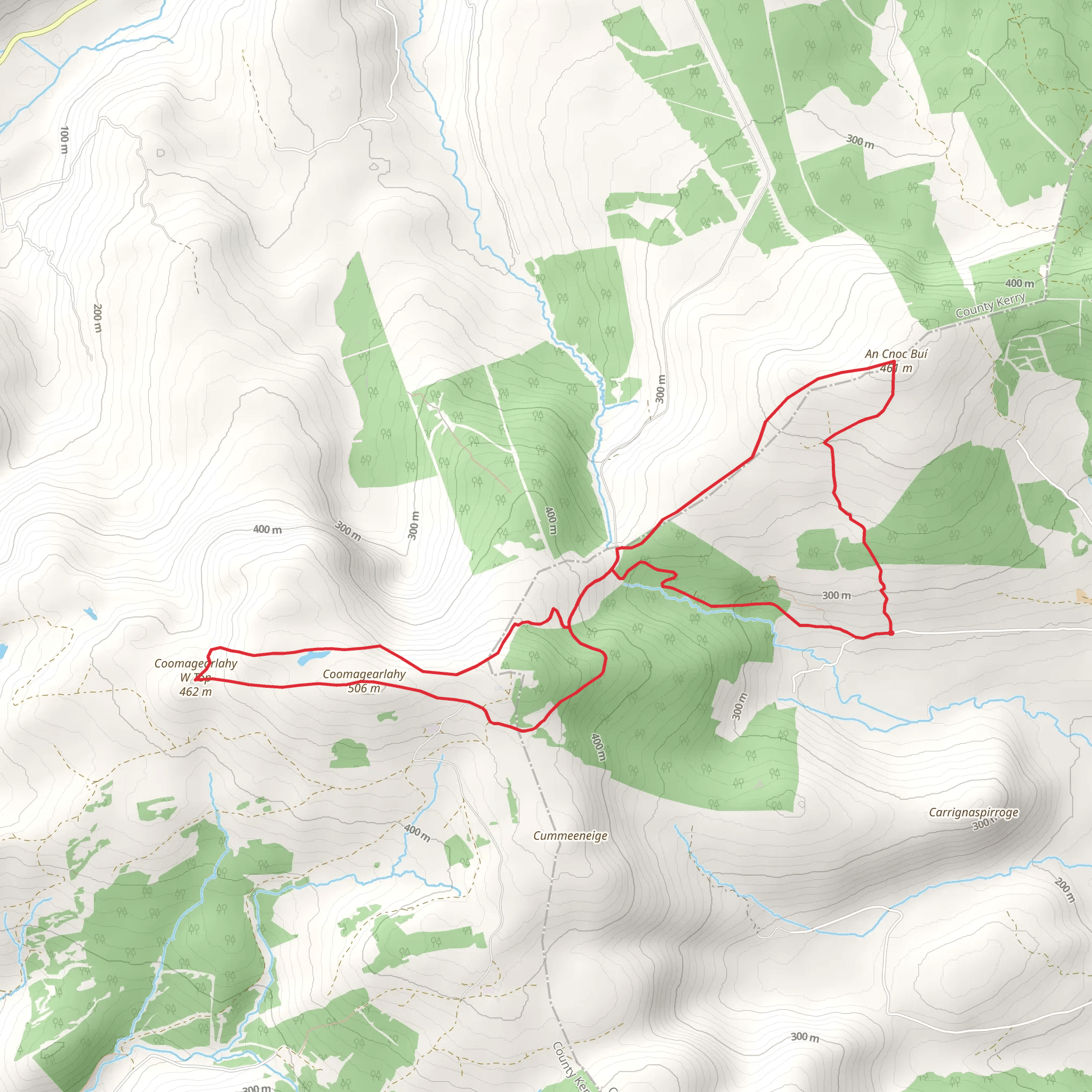Coomagearlahy and An Cnoc Bui Loop mobile static map