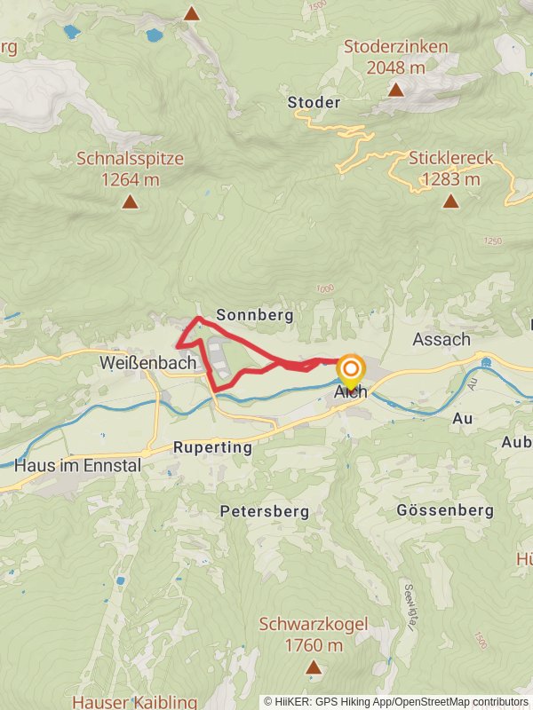 Aich - Weißenbach - Aich mobile static map