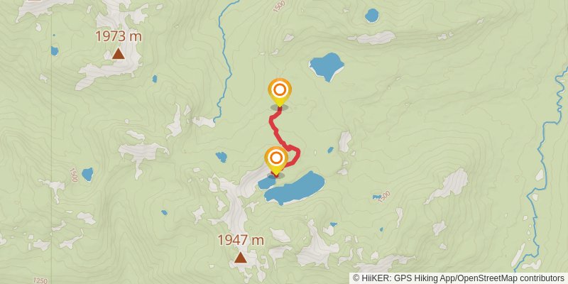 Chinook Pass Loop spur 1 Map