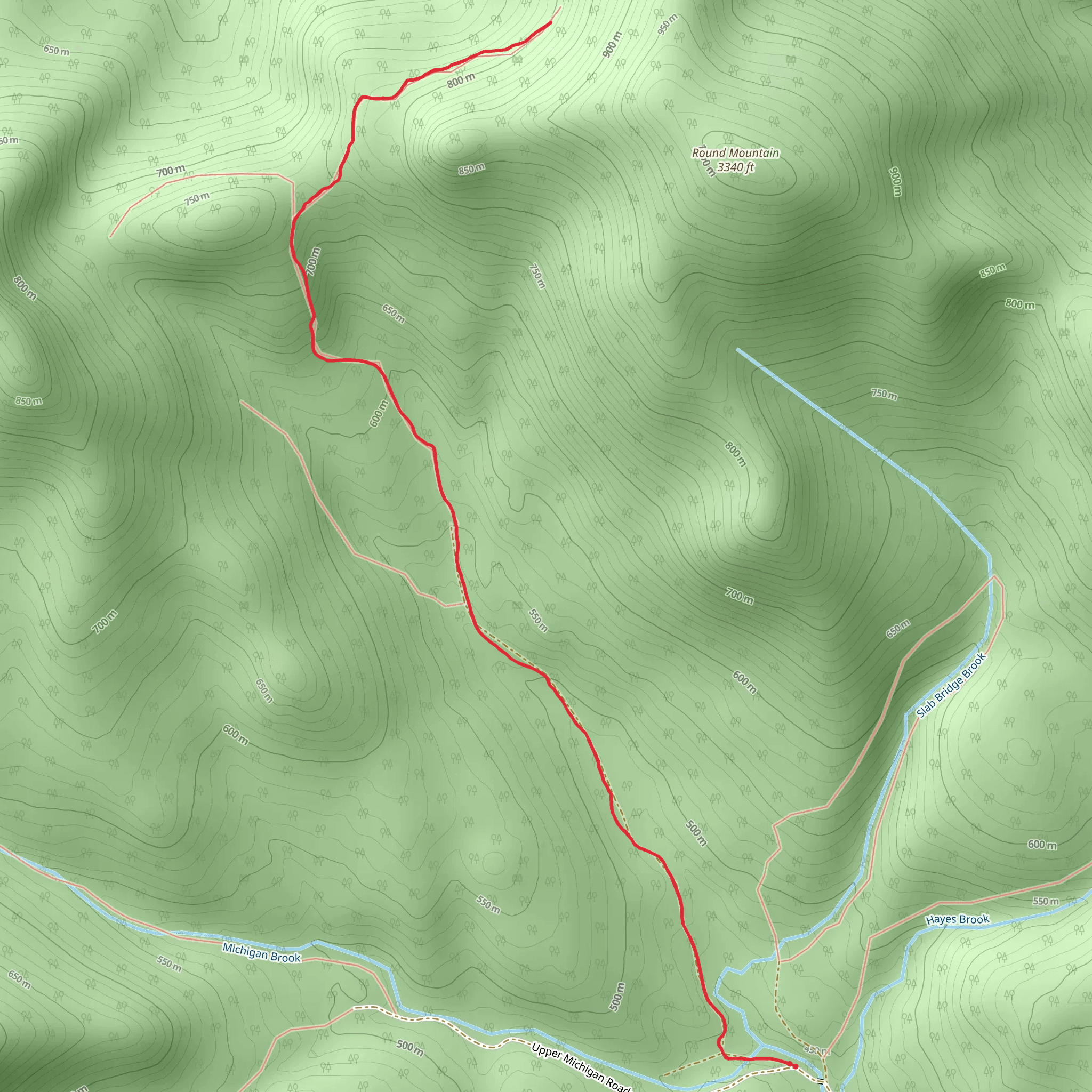 Morrill Brook Trail mobile static map