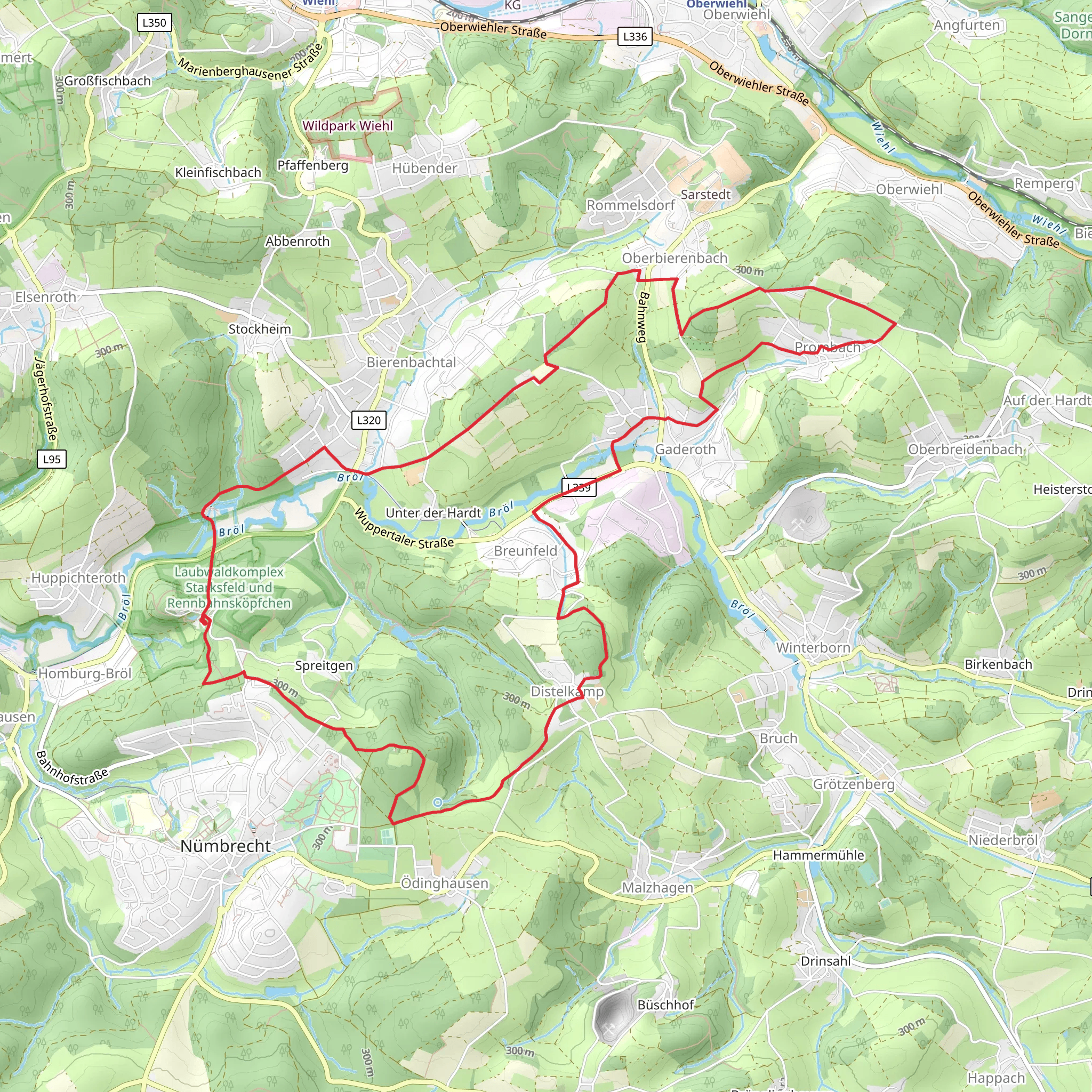 Rundweg Schlosssblicke Turmroute and Klangpfad mobile static map