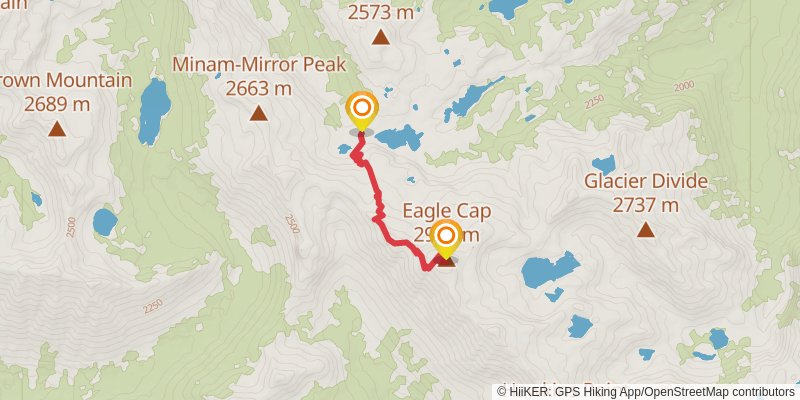 Lostine - Minam Loop spur 2 Map