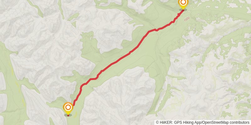 Canol Heritage Trail stage 7 Map