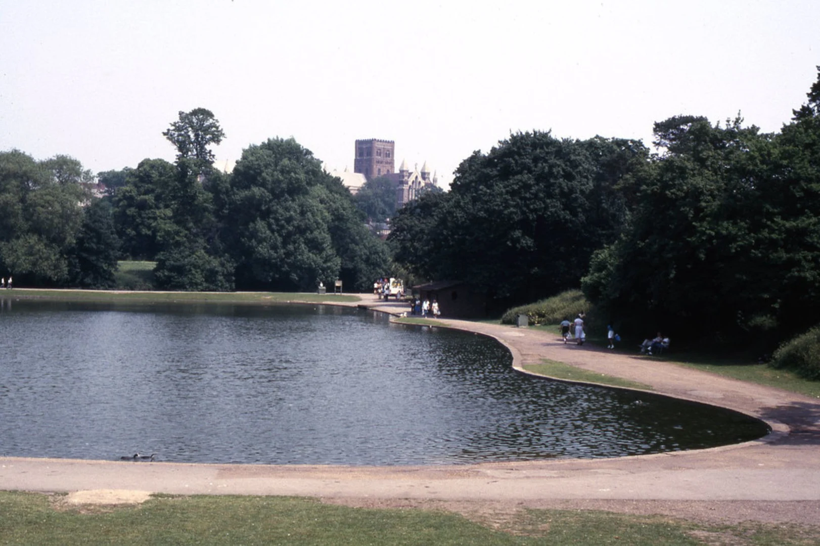 An image depicting the trail Verulamium Lake and The Roman Wall and its surrounding area.
