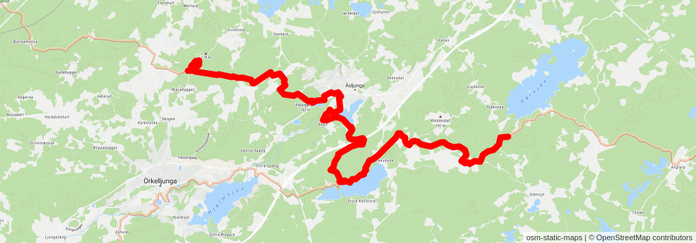 Skåneleden 1 stage 9 Map