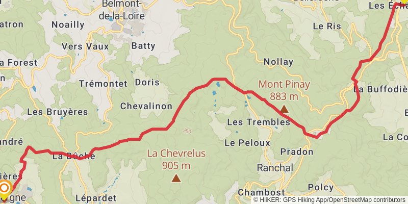 Chemin de Cluny stage 4 Map