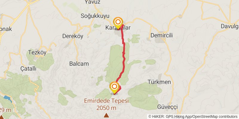 Sufi Trail stage 26 Map