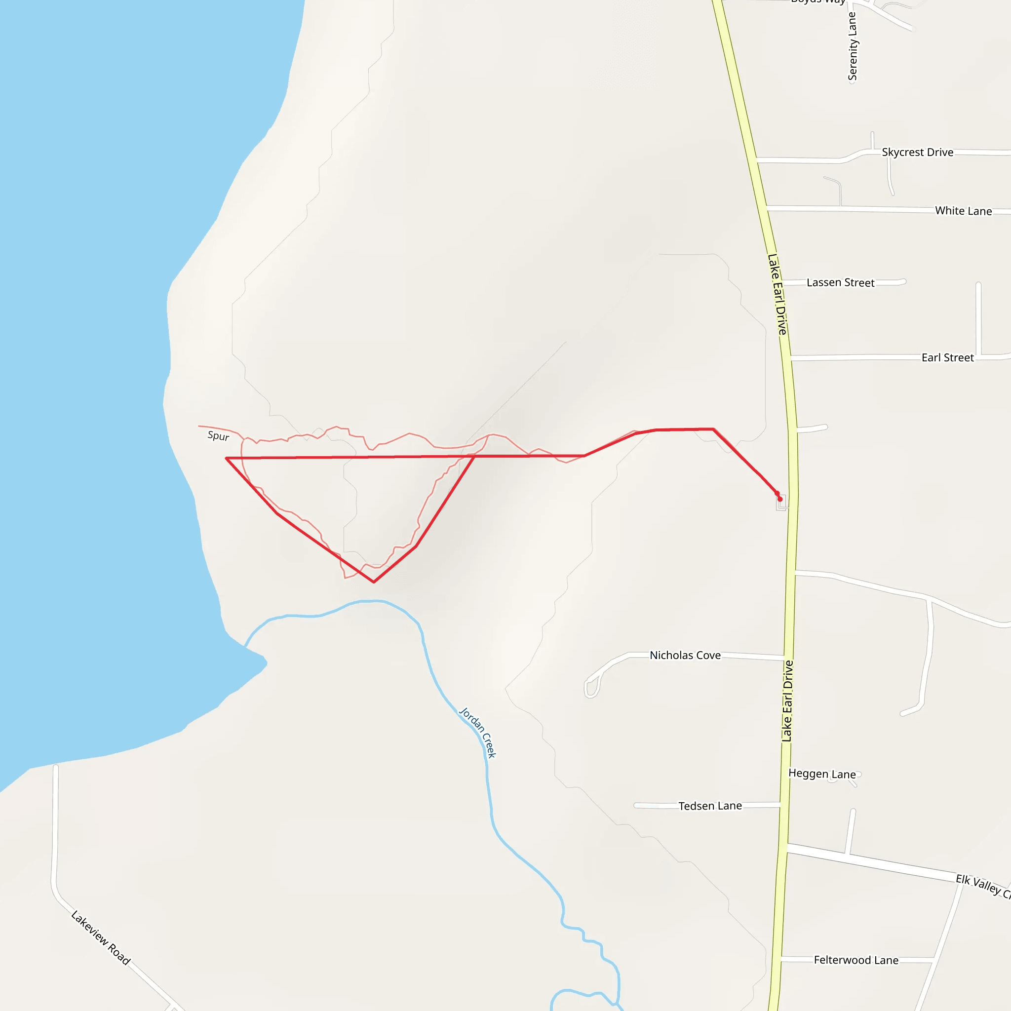 Lake Earl Coastal Lagoon Loop Trail mobile static map