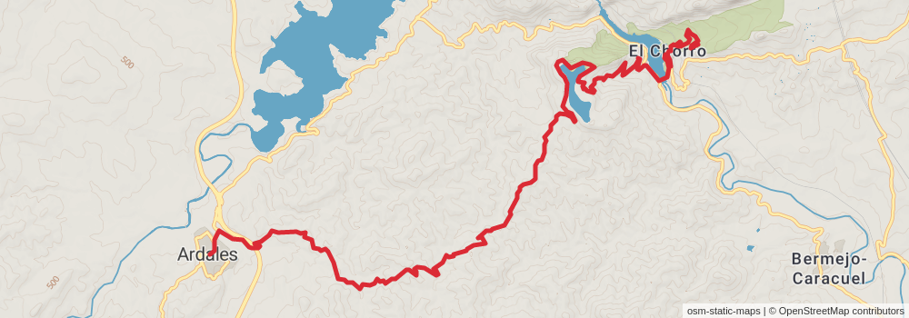 GR 249 Gran Senda de Málaga stage 22 Map