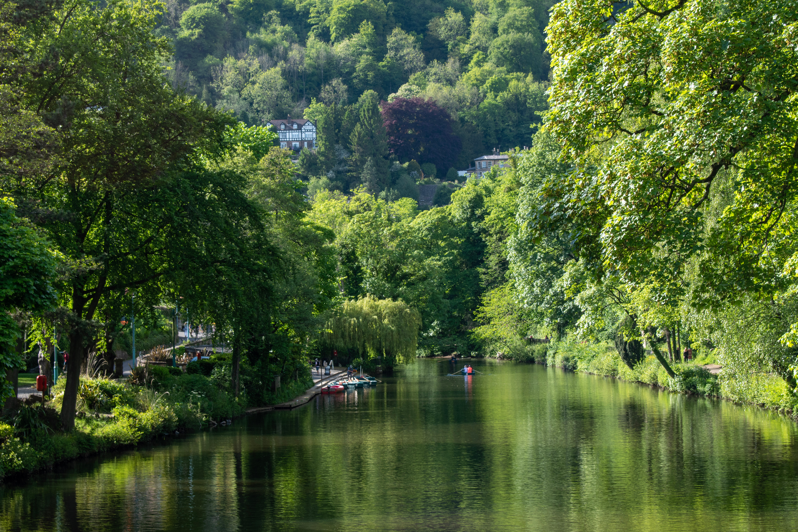 An image depicting the trail Matlock Bath and its surrounding area.