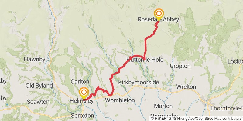 Sea to Sea from Whitby to Morecambe stage 3 Map