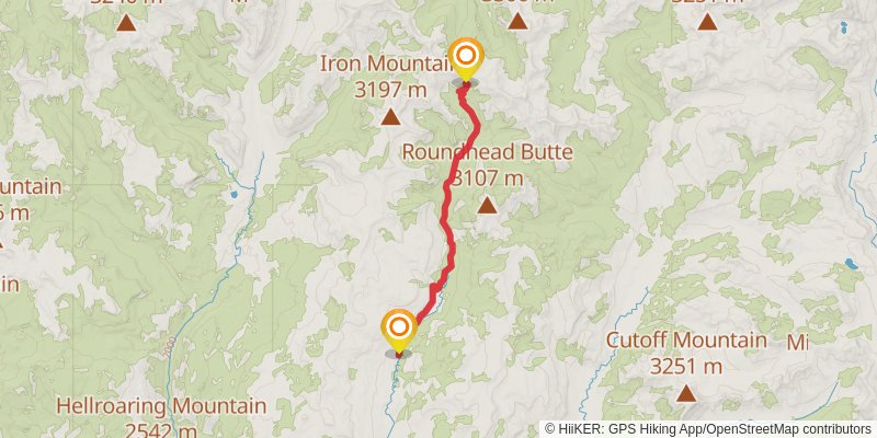 Buffalo Fork Trail stage 2 Map