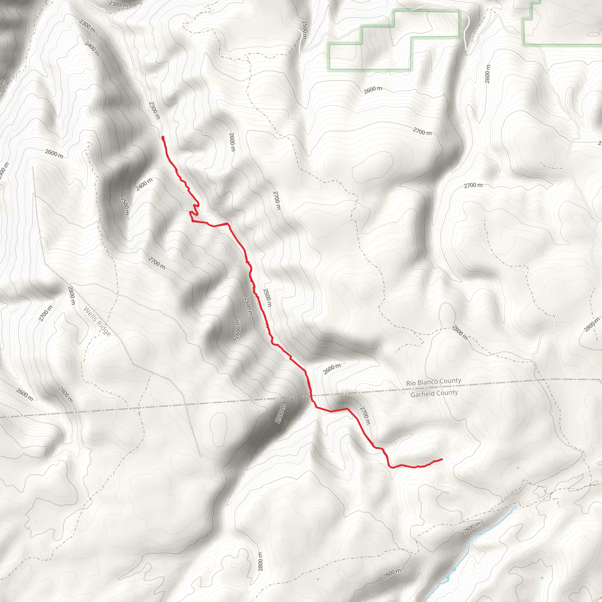 East Miller Trail mobile static map
