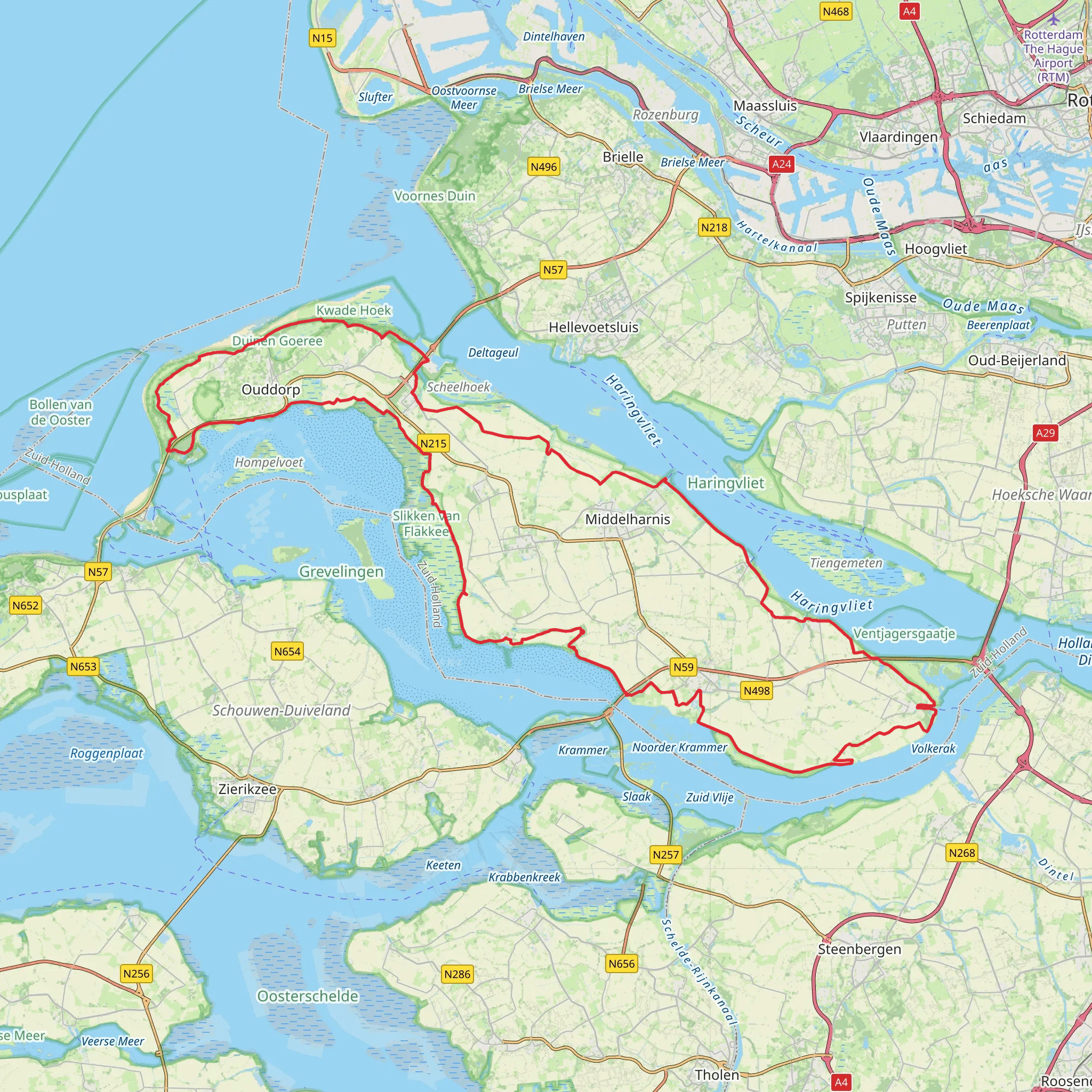 Goeree - Overflakkee Island Loop mobile static map