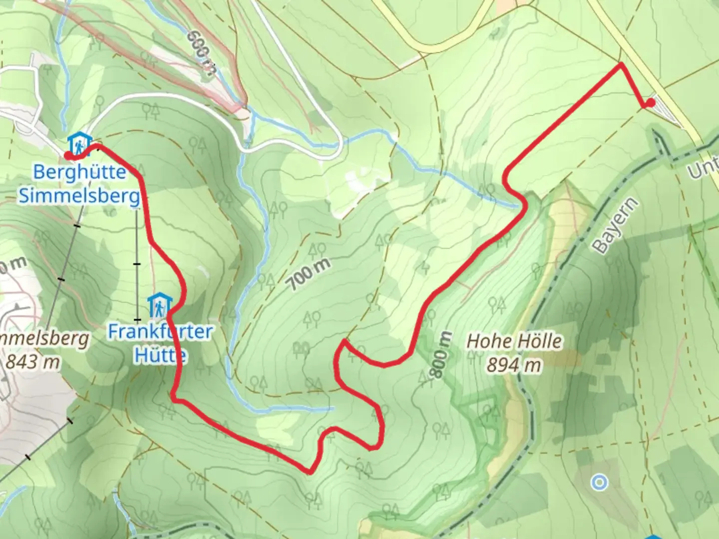 An image depicting the trail Schwedenwall to Dammelhof Walk and its surrounding area.