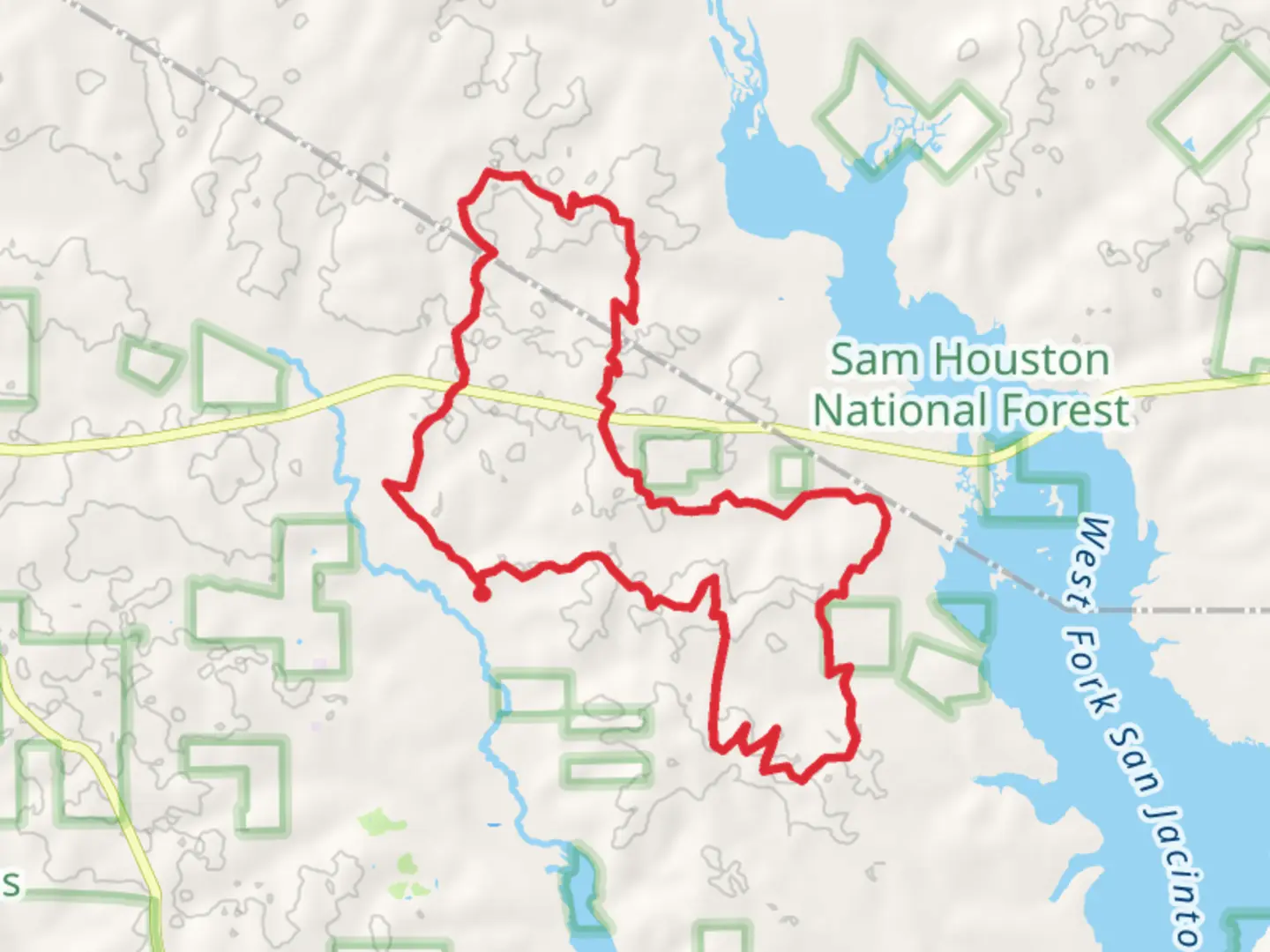 An image depicting the trail Kelly's Pond Campground - Multi-use Trails Loop and its surrounding area.