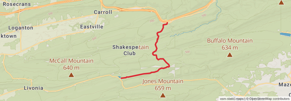 American Perimeter Trail - Northern Appalachian Primary stage 62 Map