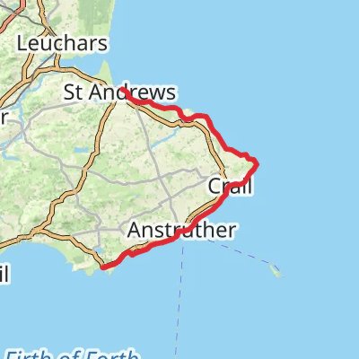 Fife Coastal Path 5-Day Gentle Tour (Hillwalk Tours) mobile static map