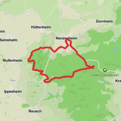 Nenzenheim Loop via Iffigheimer Berg and Kapellberg mobile static map