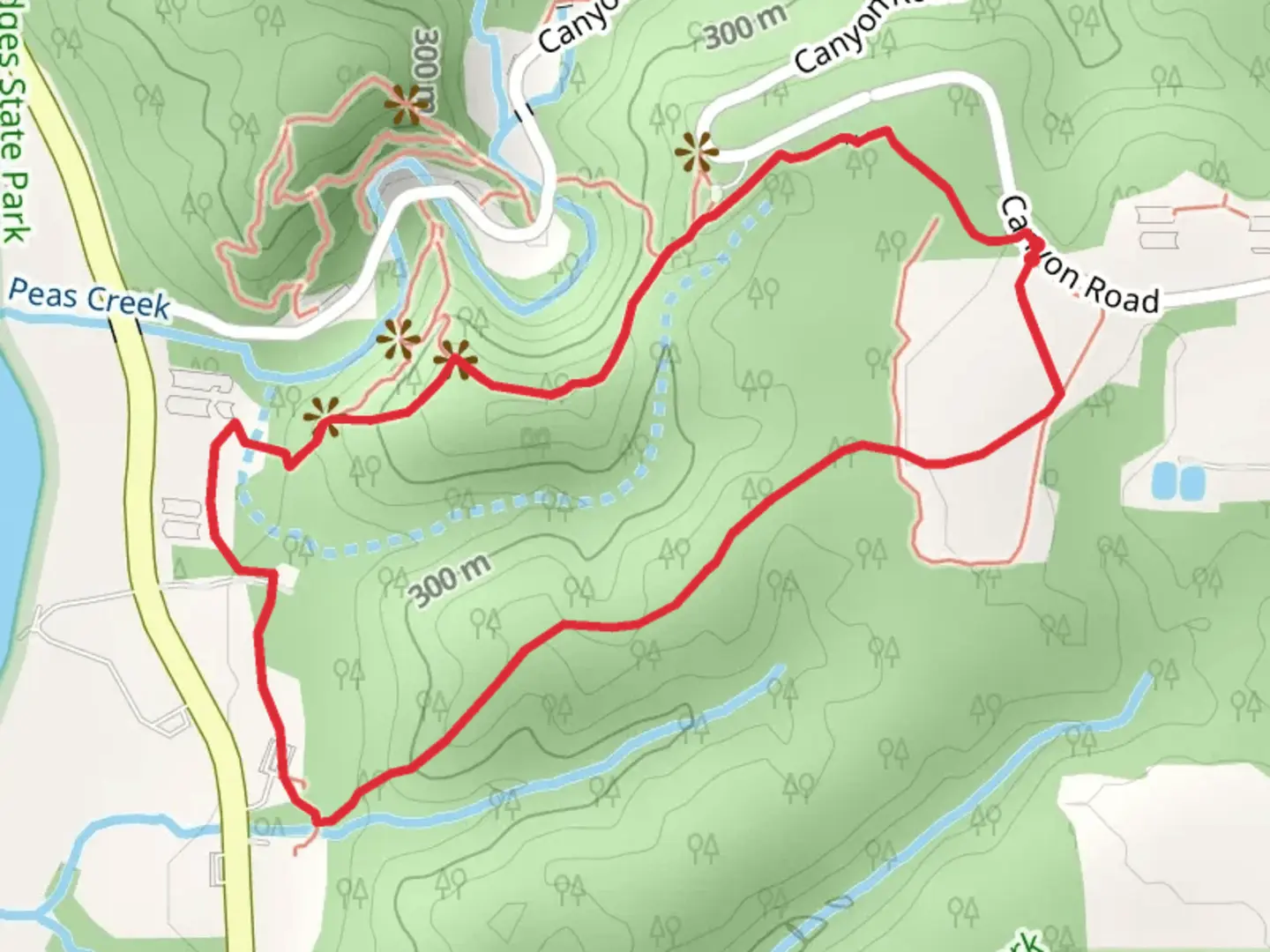 An image depicting the trail Table Rock Trail and its surrounding area.