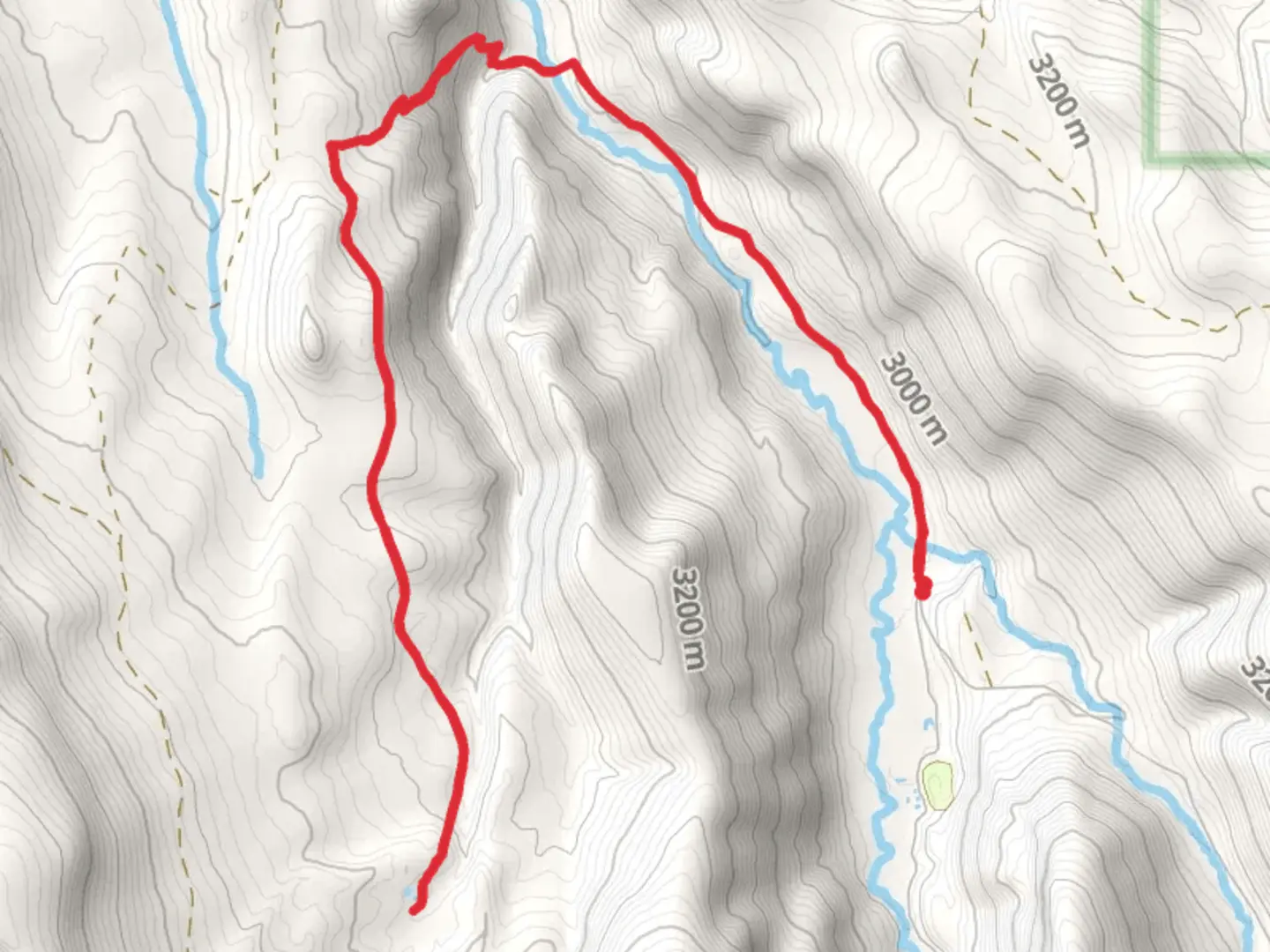 An image depicting the trail Big Park via Alpine Trail and its surrounding area.