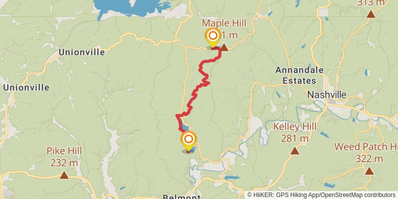 Tecumseh Trail stage 3 Map