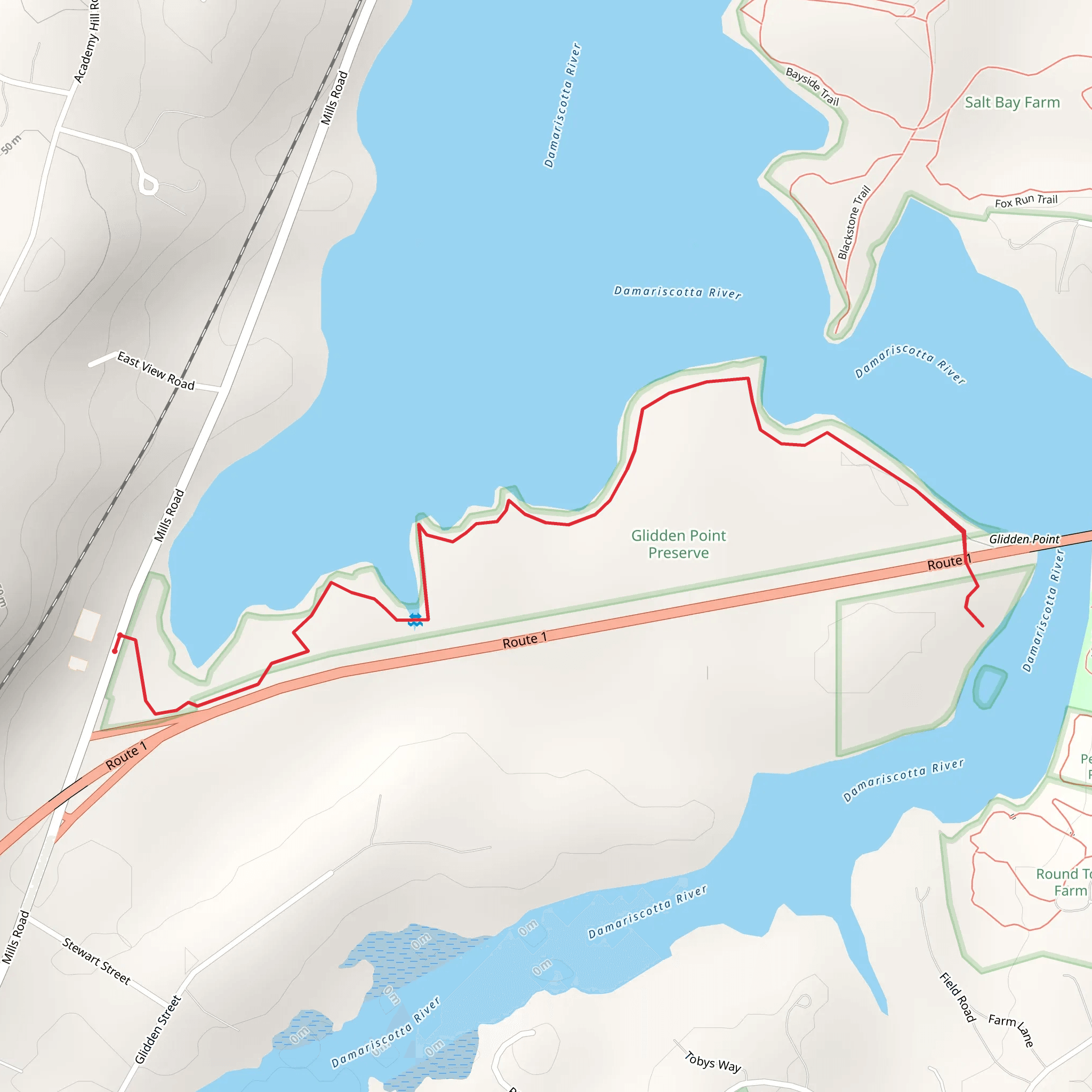 Glidden Point from Mills Road mobile static map