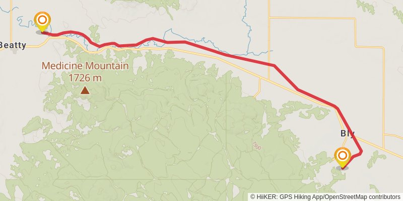 Woods Line State Trail alt 2 Map