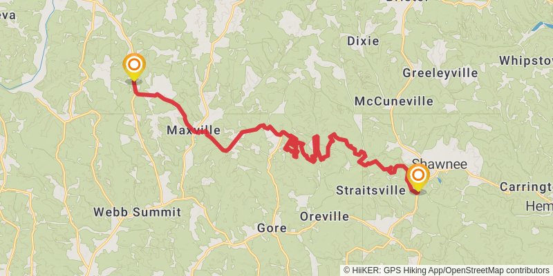 American Discovery Trail North Route stage 56 Map