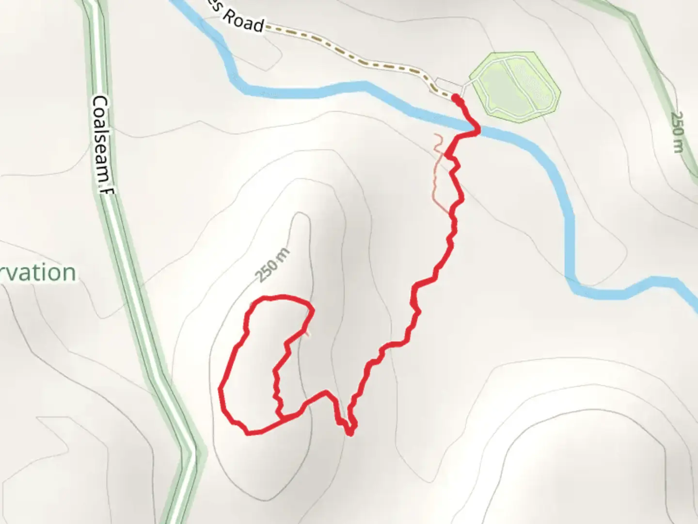 An image depicting the trail The Plateau Trail and its surrounding area.
