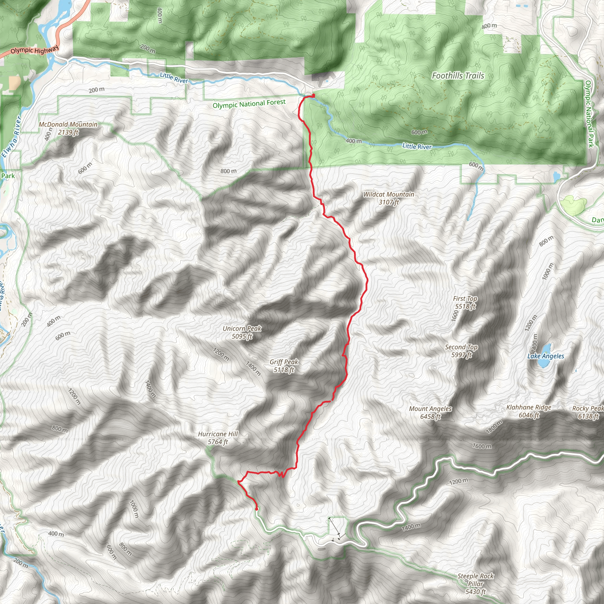 Little River Trail mobile static map