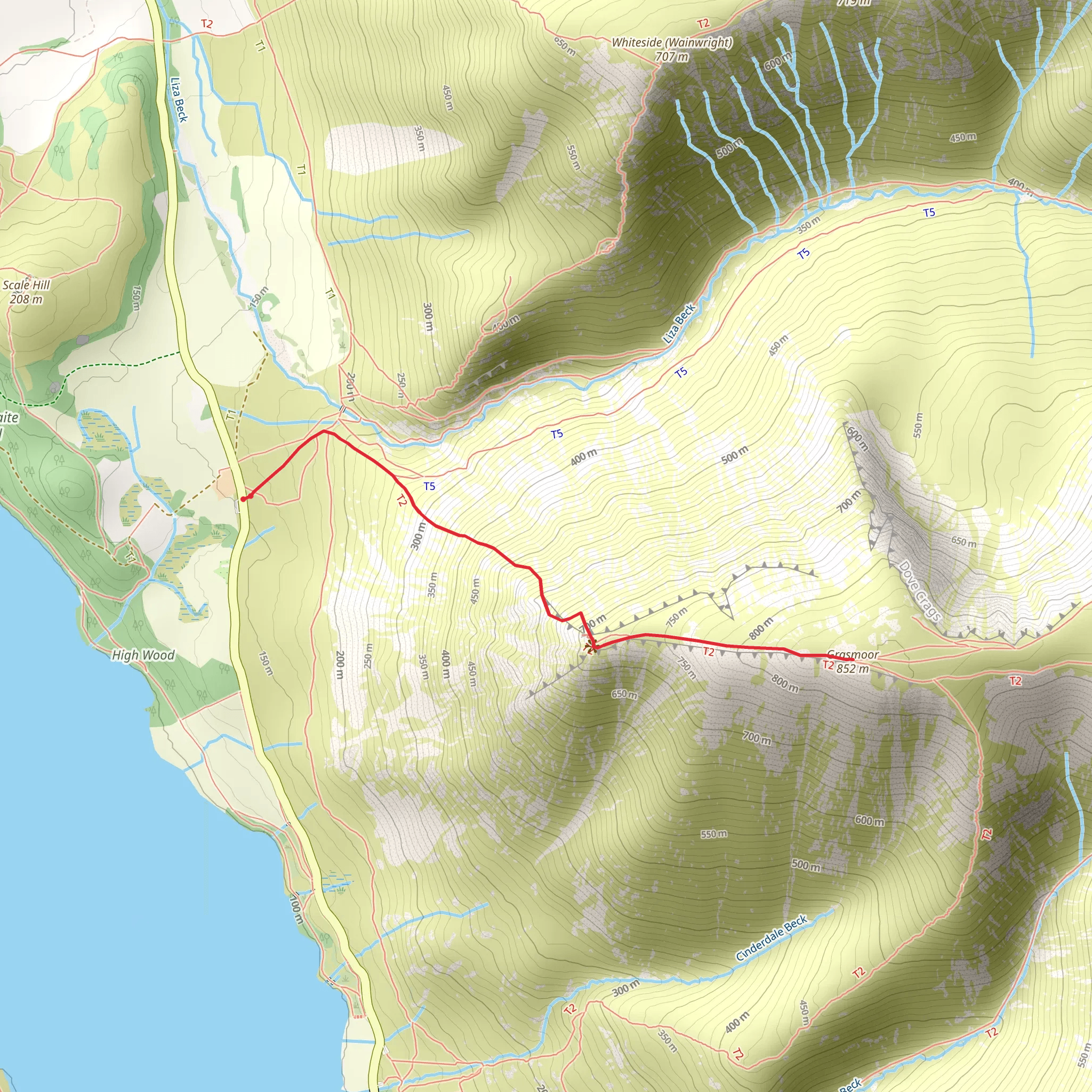 Grasmoor mobile static map