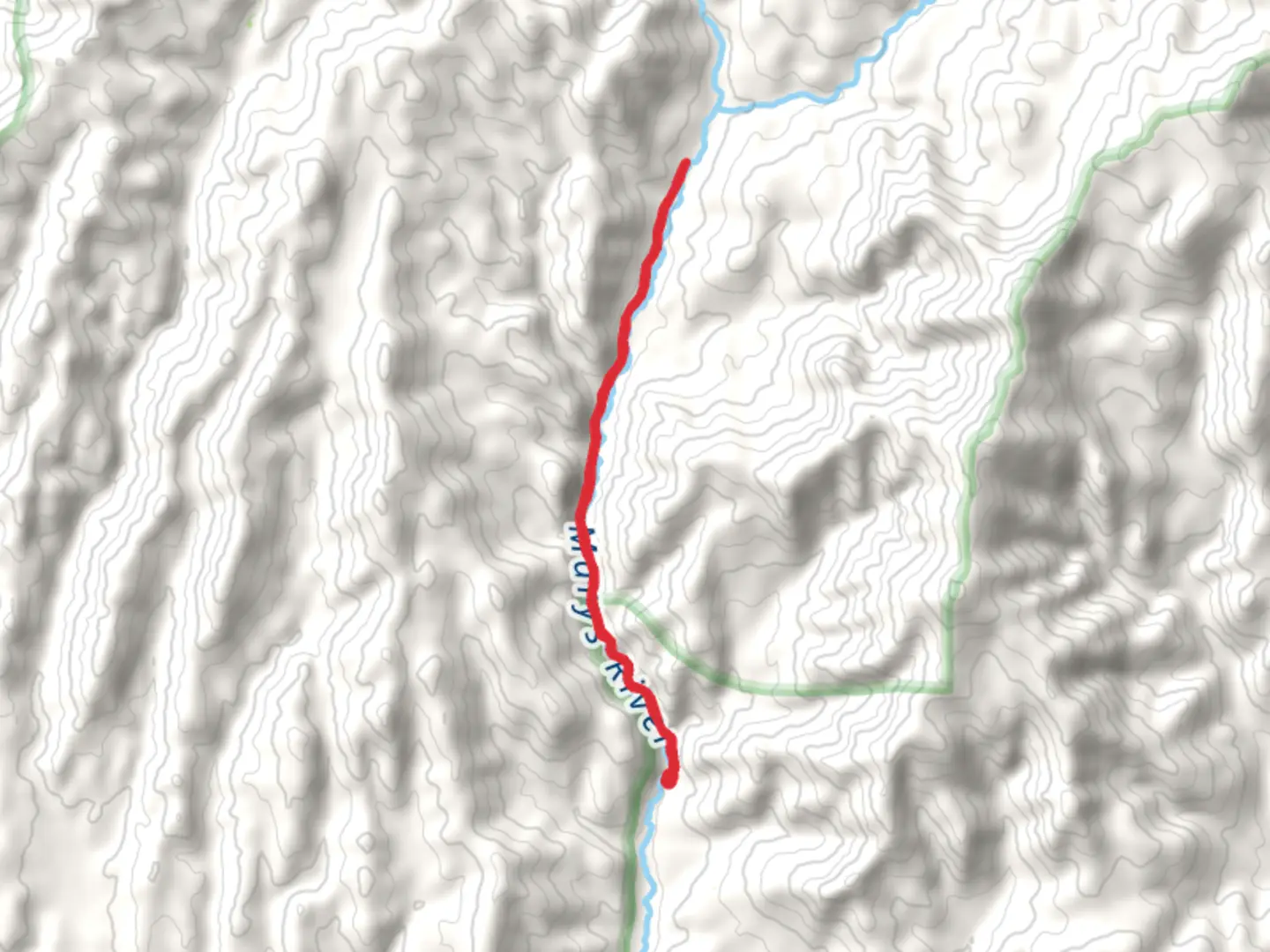 An image depicting the trail East Fork Jarbidge River Trail and its surrounding area.