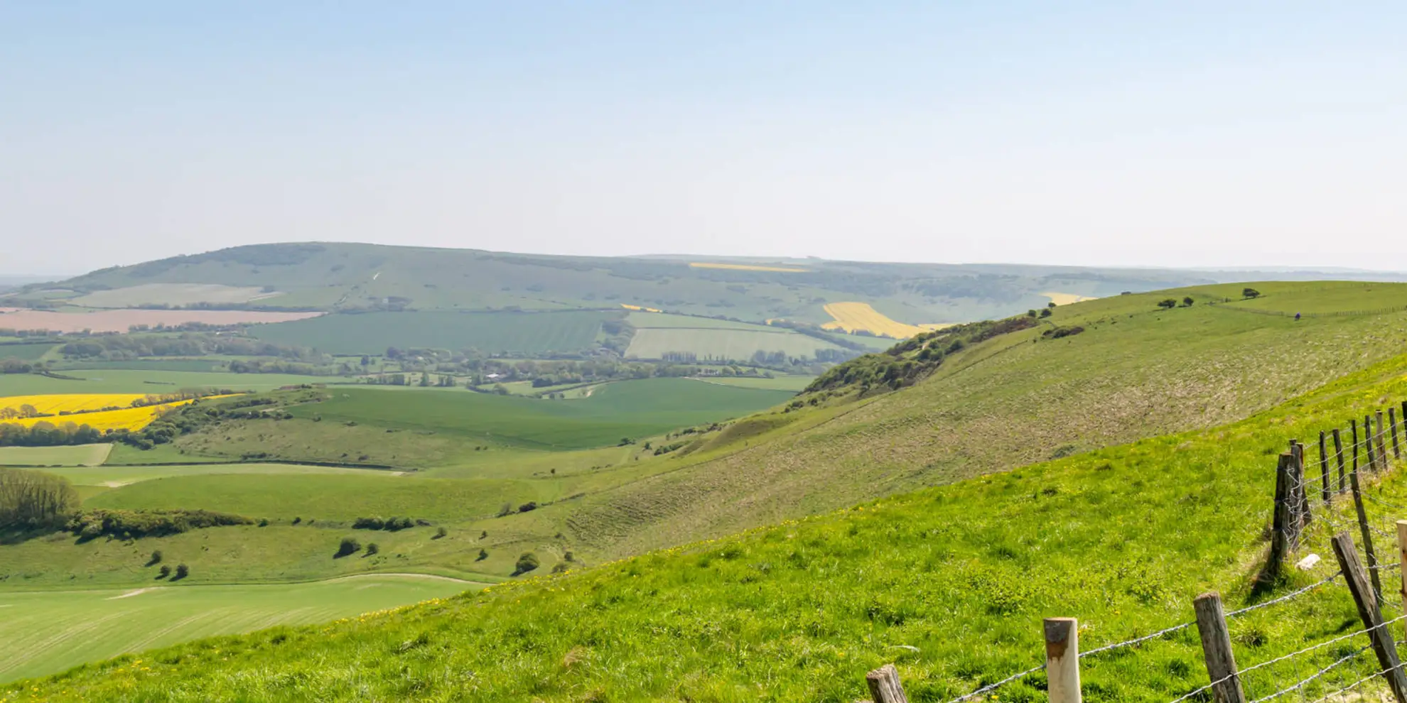 An image depicting the trail Firle Beacon from Southease and its surrounding area.