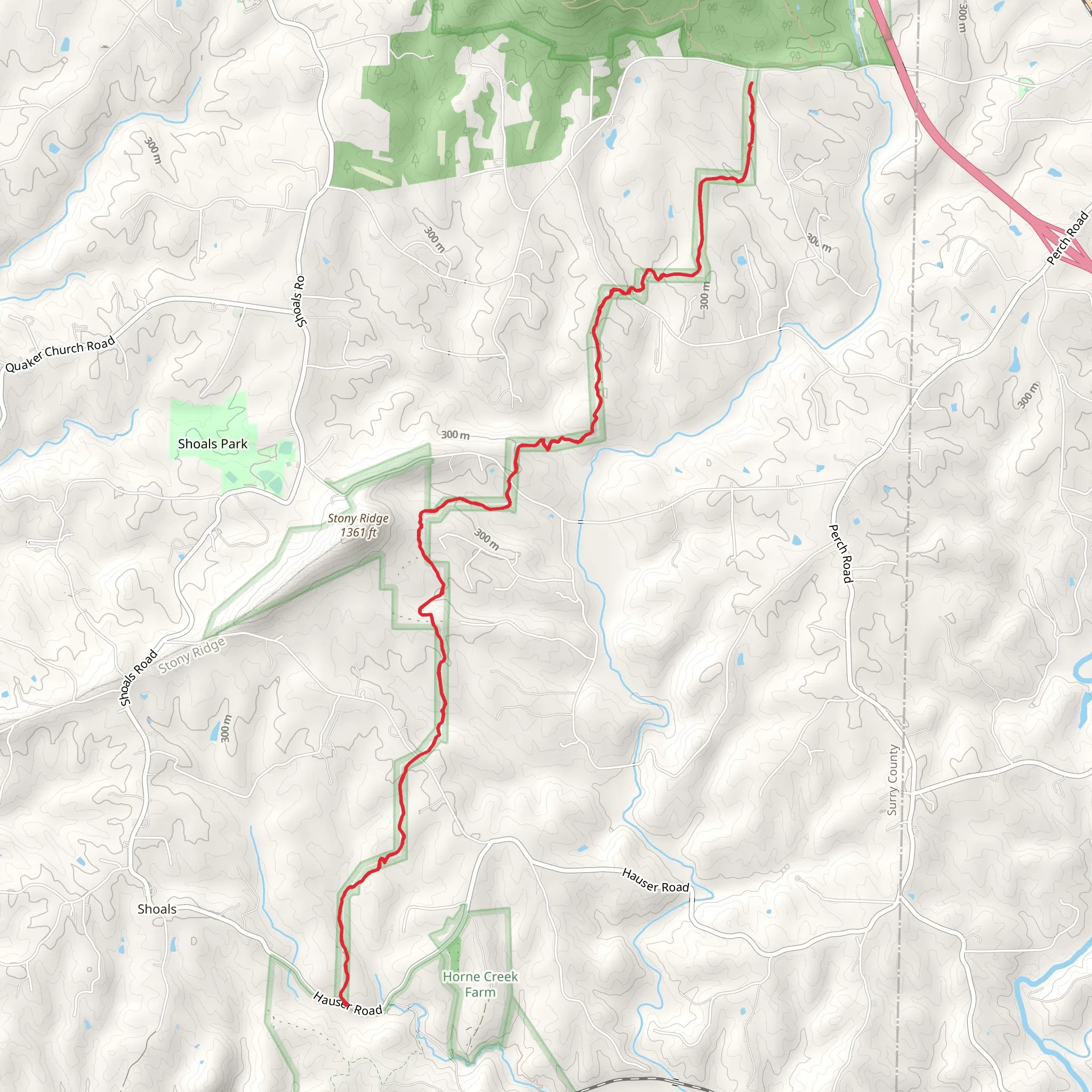 Corridor Trail mobile static map