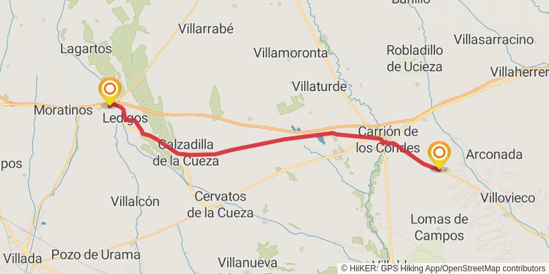 Camino Catalan stage 33 Map