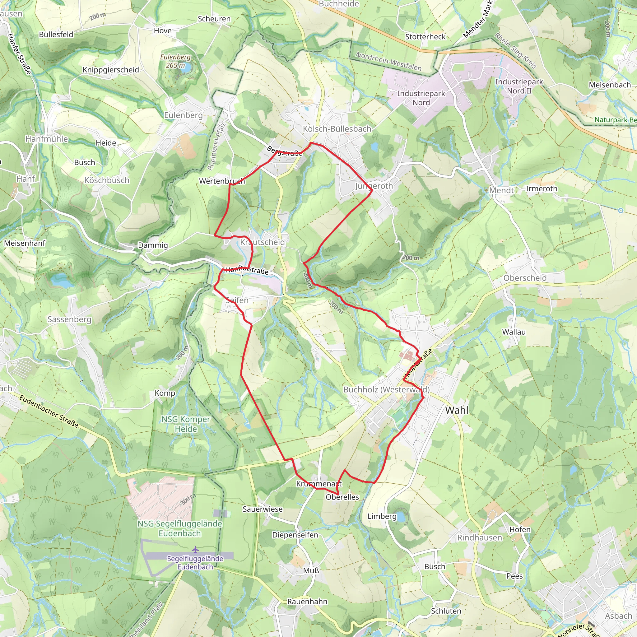 Dreiherrensteinweg and Silberbergweg mobile static map