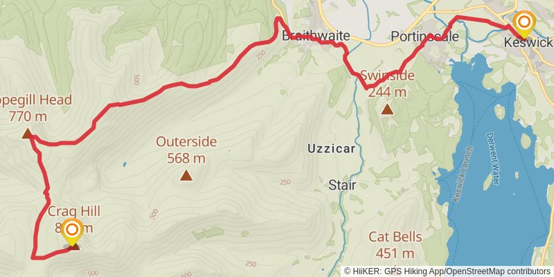 Cumbrian Classic Trident from Ambleside stage 6 Map