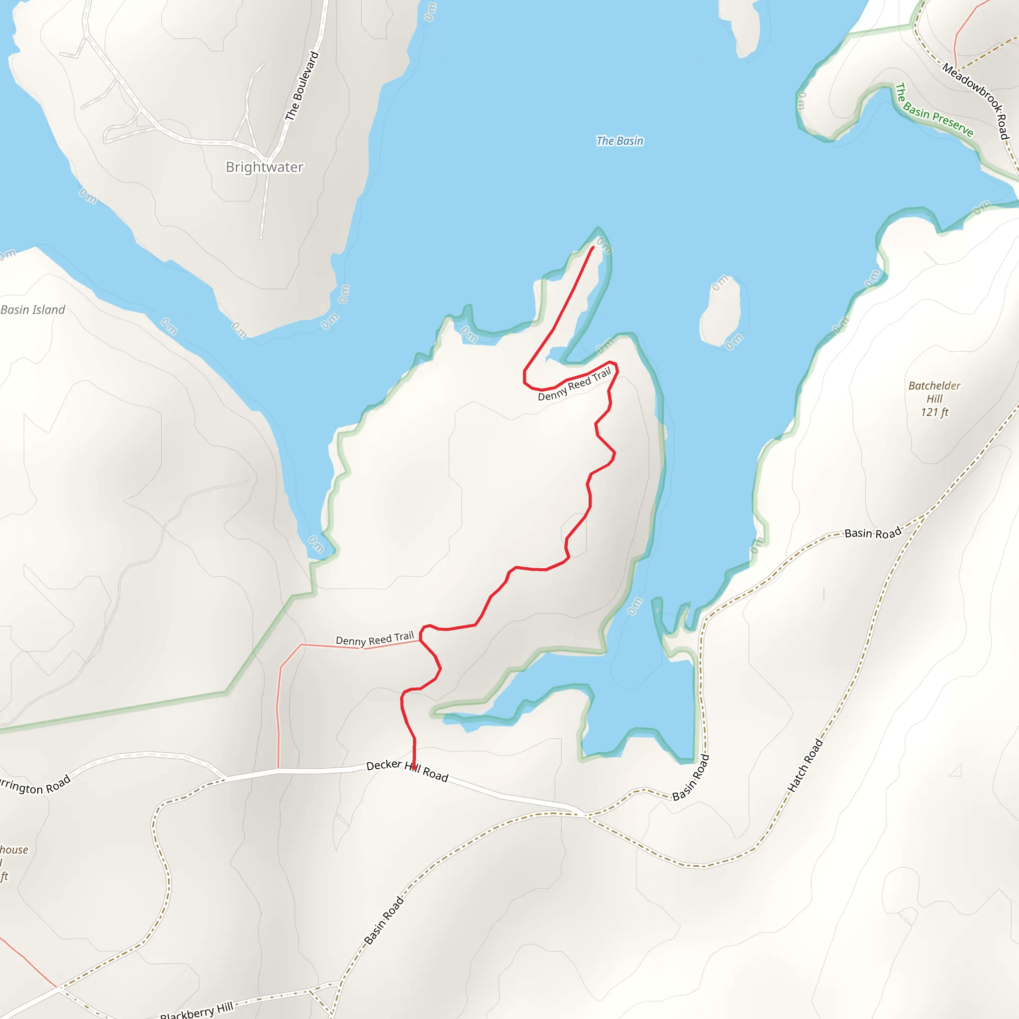 Denny Reed Trail mobile static map