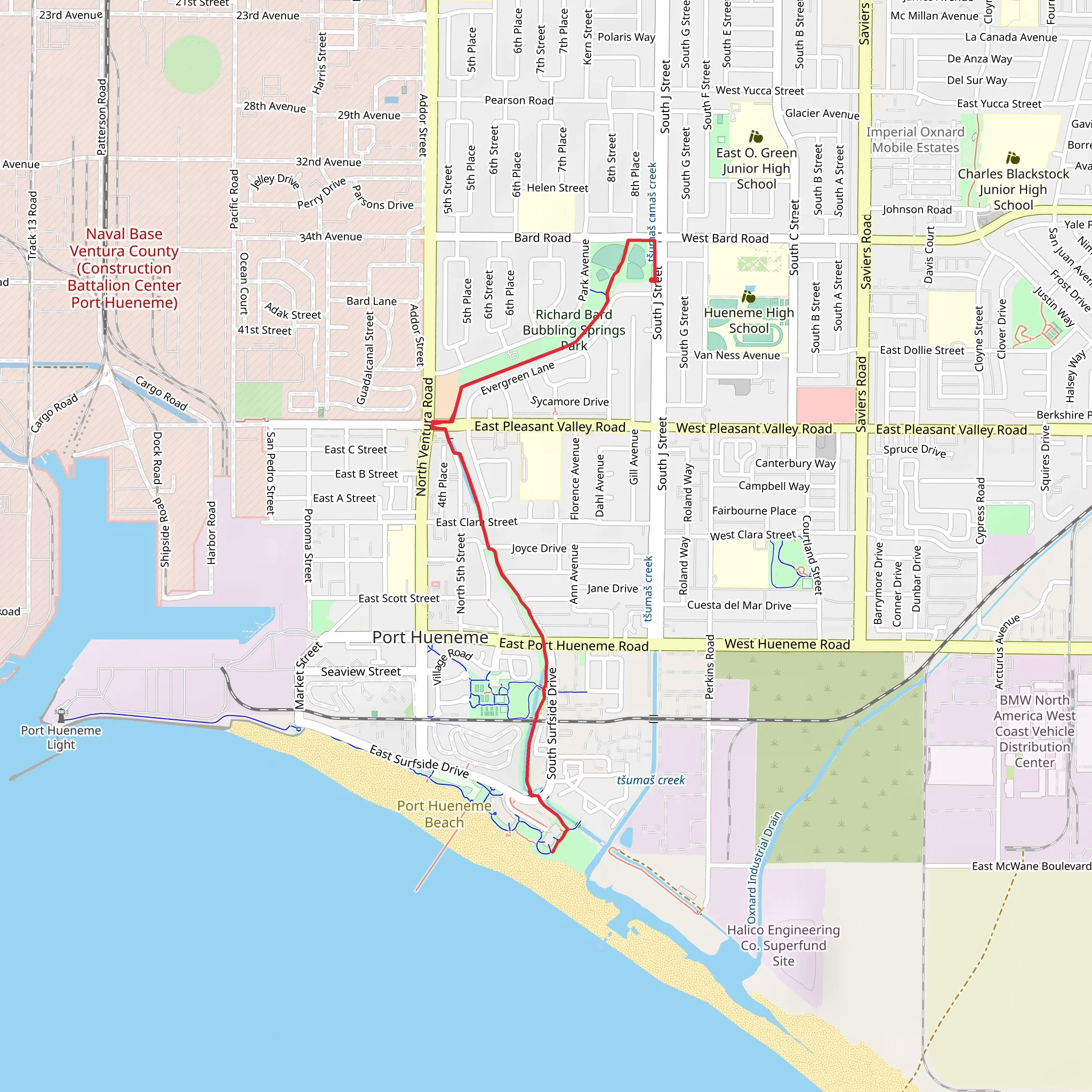 Richard Bard Bubbling Spring Park mobile static map