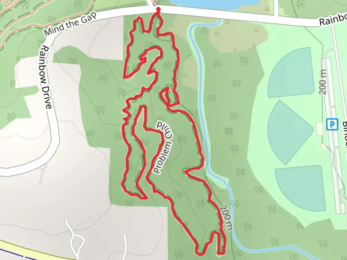 An image depicting the trail Red Loop Trail - Binder Lake and its surrounding area.