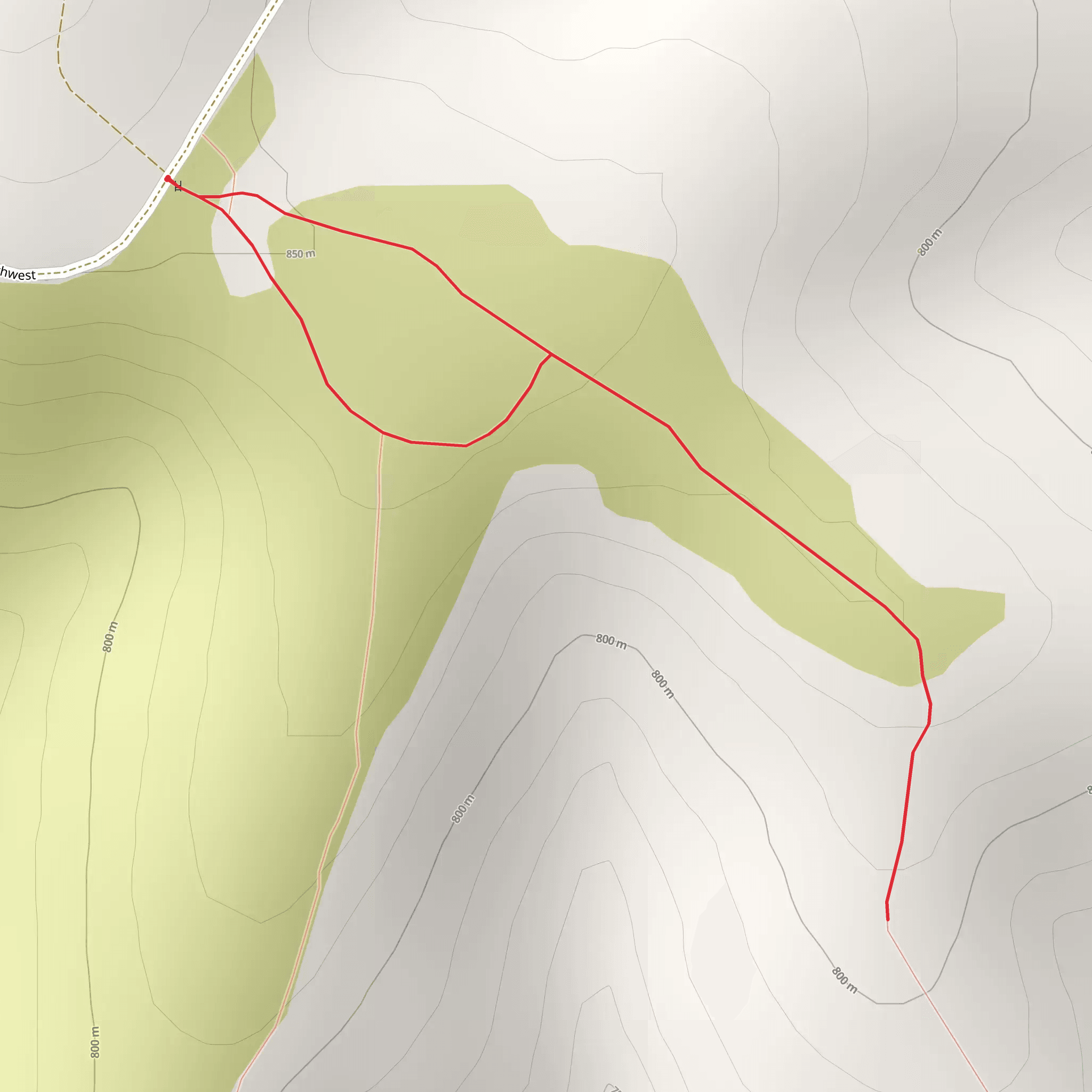Beezley Hills Preserve - Monument Hill Trail mobile static map