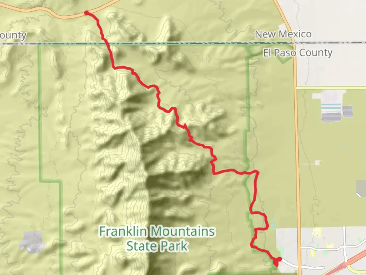 An image depicting the trail Chuck Heinrich Park to Ohara Road and its surrounding area.