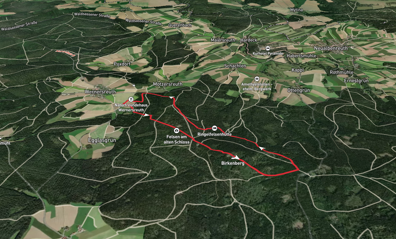 Heidelberg and Ringelfelsen via Rinnlstein Rundweg